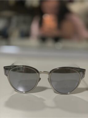 Dior Transparent Gray Frame Sunglasses